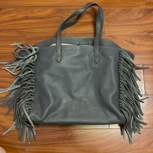 Joelle Hawkens Fringe Leather Tote